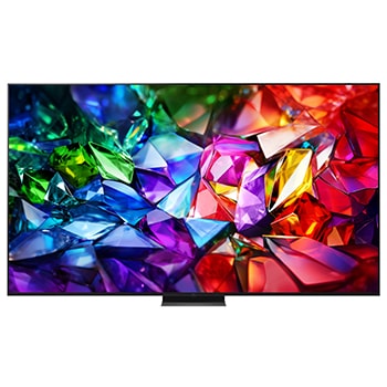 LG Micro RGB evo AI MRGB95 toont aan de voor- en zijkant een 100-inch display met een scherm van 2230 mm breed, een schermhoogte van 1277 mm, een hoogte van 1374 mm met standaard, een diepte van 49,9 mm en een standaardvoetafdruk van 1725 bij 415 mm.